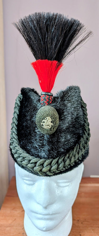 Fantastic Rare Victorian British Army St George's Rifles fur Busby