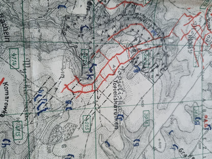 WW1 German Army Trench Map BRZEZANY area Ukraine 8th Feb 1917