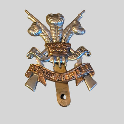 3rd Carabiniers Small Bimetal Cap Badge