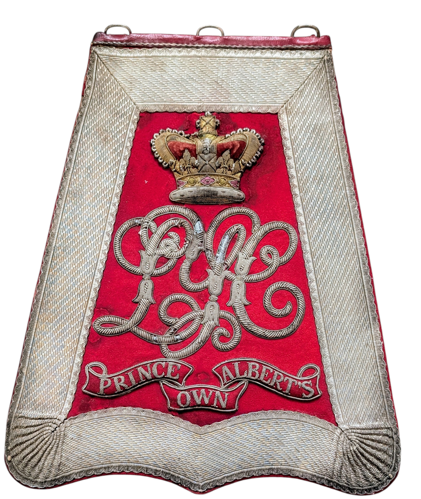 Rare Victorian Full Dress Sabretache Leicestershire Yeomanry Cavalry