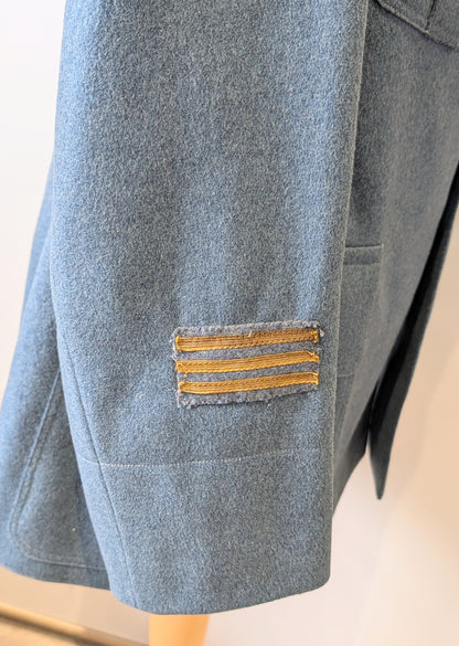Rare Fine Quality WW1 M1913 French Horizon Blue Captains Tunic jacket 80th Infantry