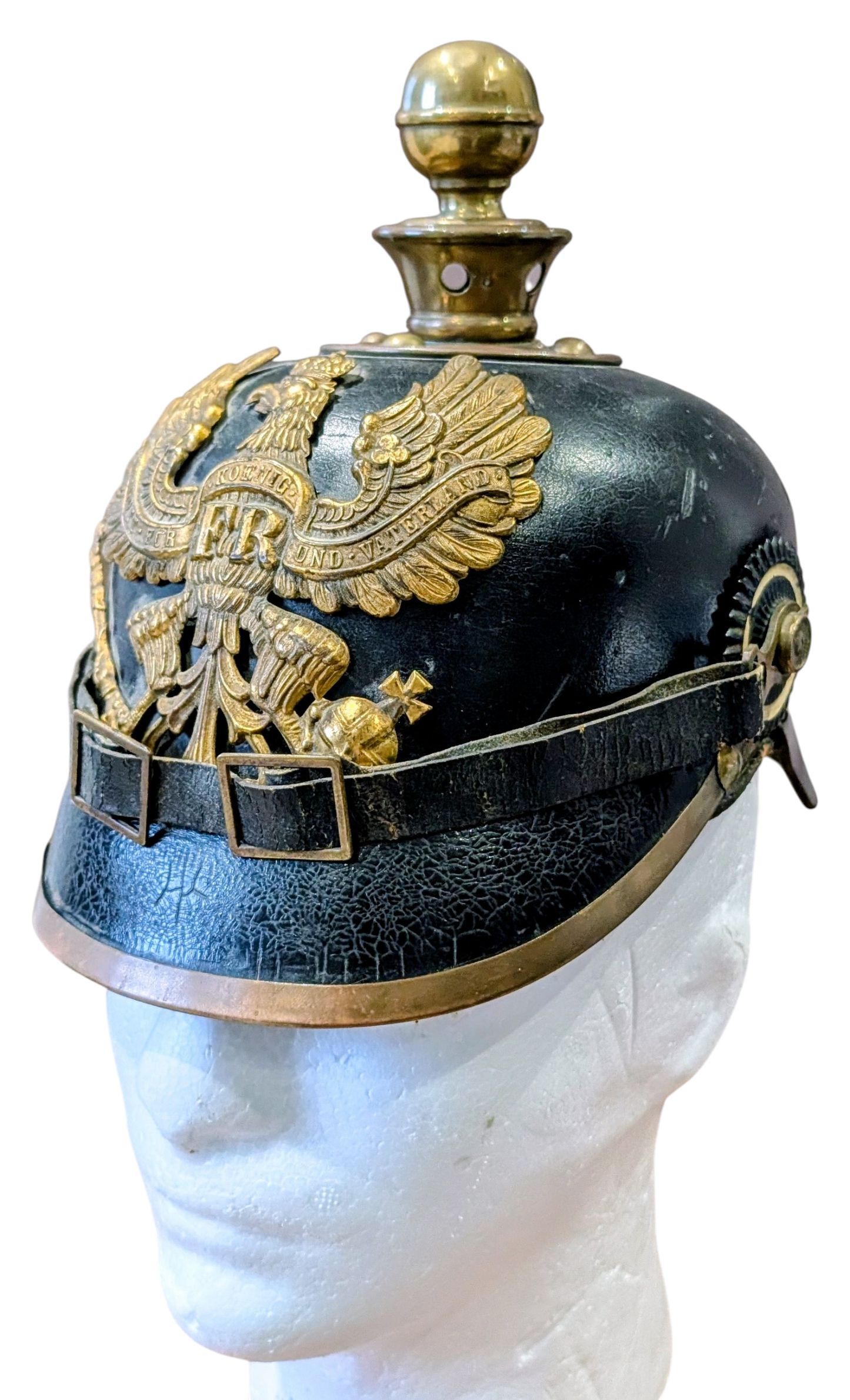 M1897 WW1 German Army Prussian Enlisted Man's Artillery Kugelhelm