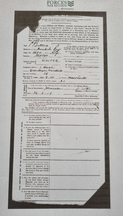 Boer War & WW1 British Army Medal Group to Sergeant Walter Ashton - 1st Manchester Regiment