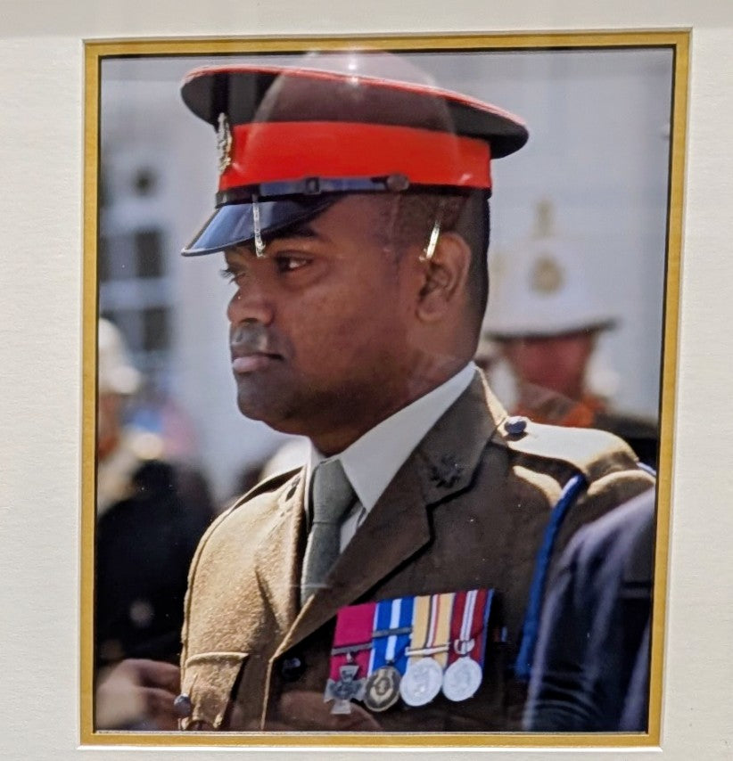Unique Framed Victoria Cross VC Recipient Signed Celebration - Pte Johnson Beharry