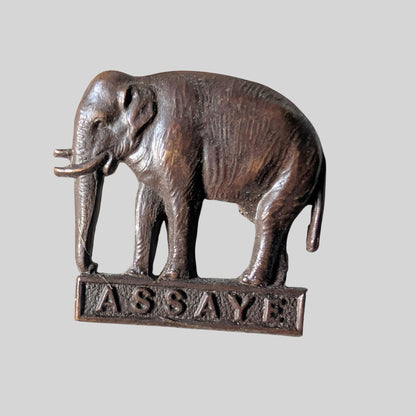 Pre WW2 1st Punjab Regiment Officer's Bronze Collar Badge