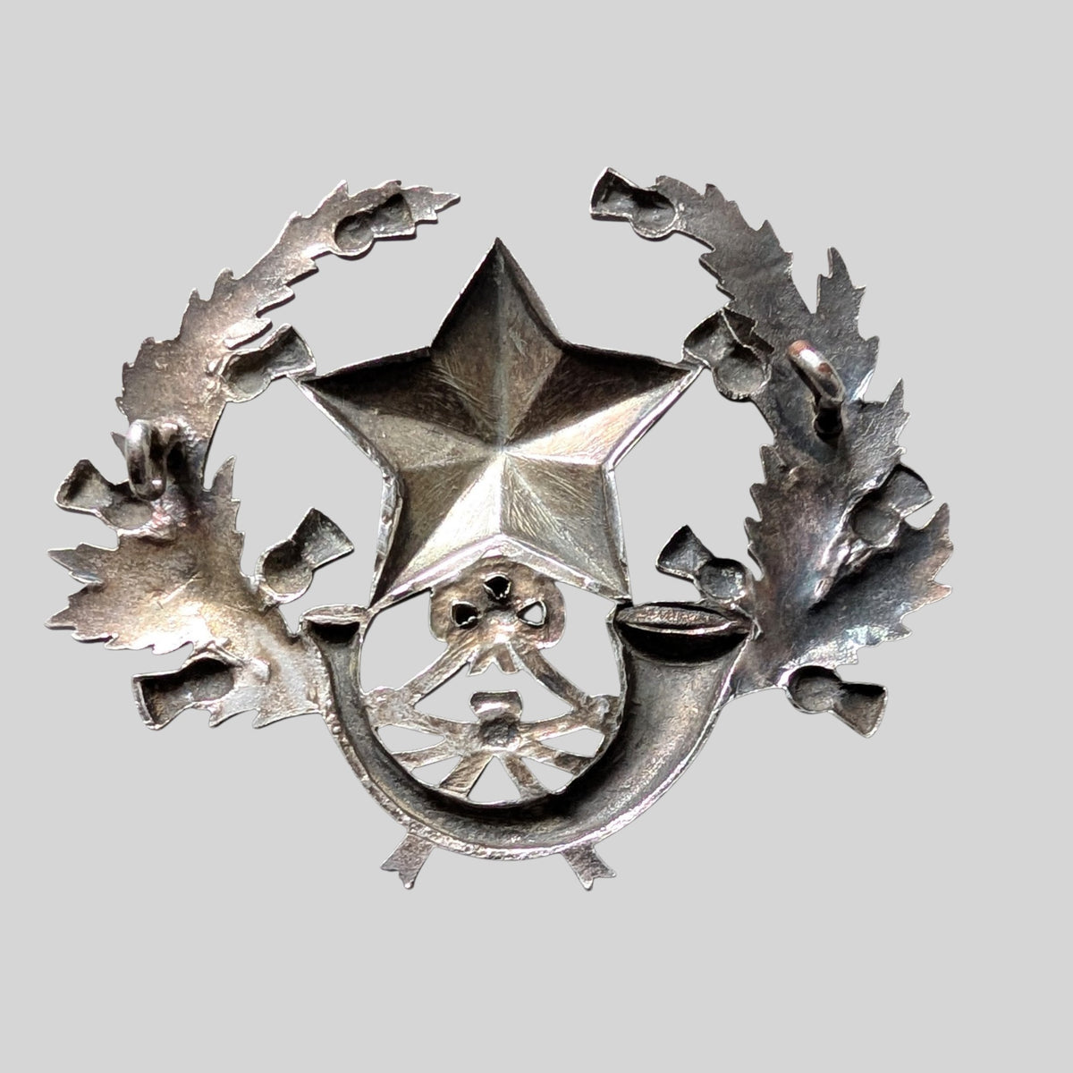 Cameronians (Scottish Rifles) NCOs Large Silver Plated Glengarry Badge