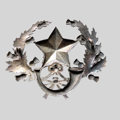 Cameronians (Scottish Rifles) NCOs Large Silver Plated Glengarry Badge