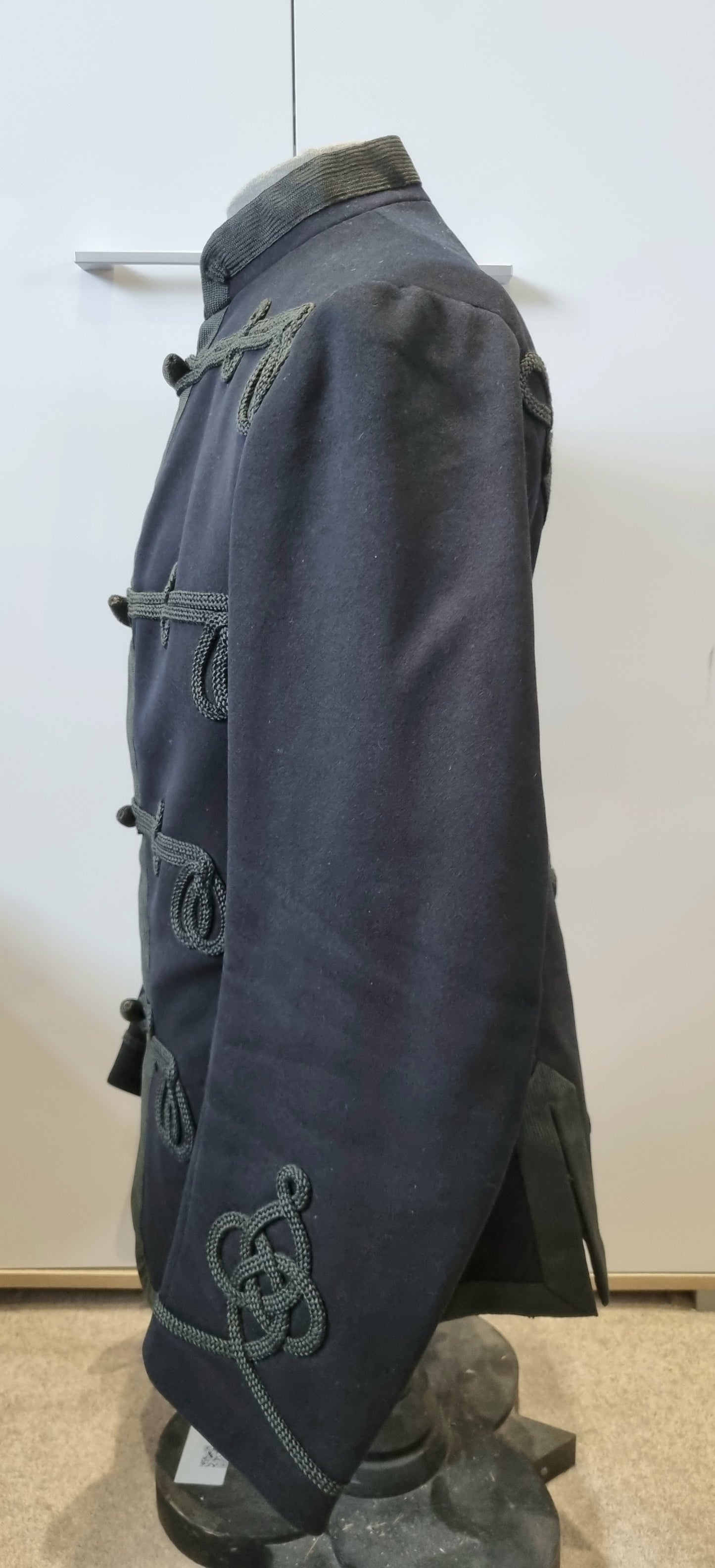 SOLD! Late Victorian / Early Edwardian Blue Wool Frogged Jacket Patrol Jacket