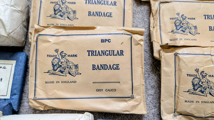 WW2 Emergency Fire Brigade Medical First Aid Tin Box with Contents 1941