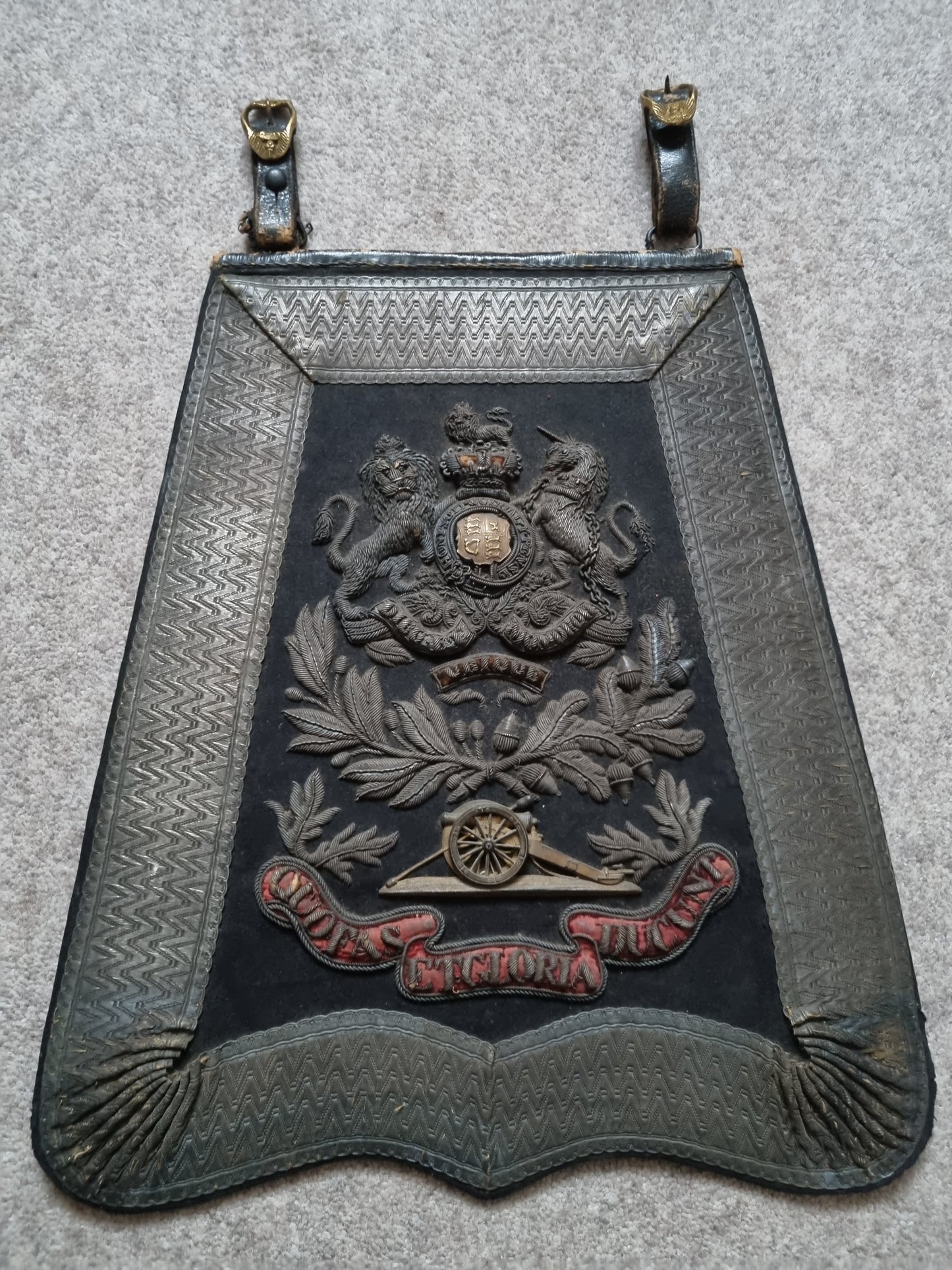 Rare Early Pattern Victorian Royal Artillery Volunteers Sabretache