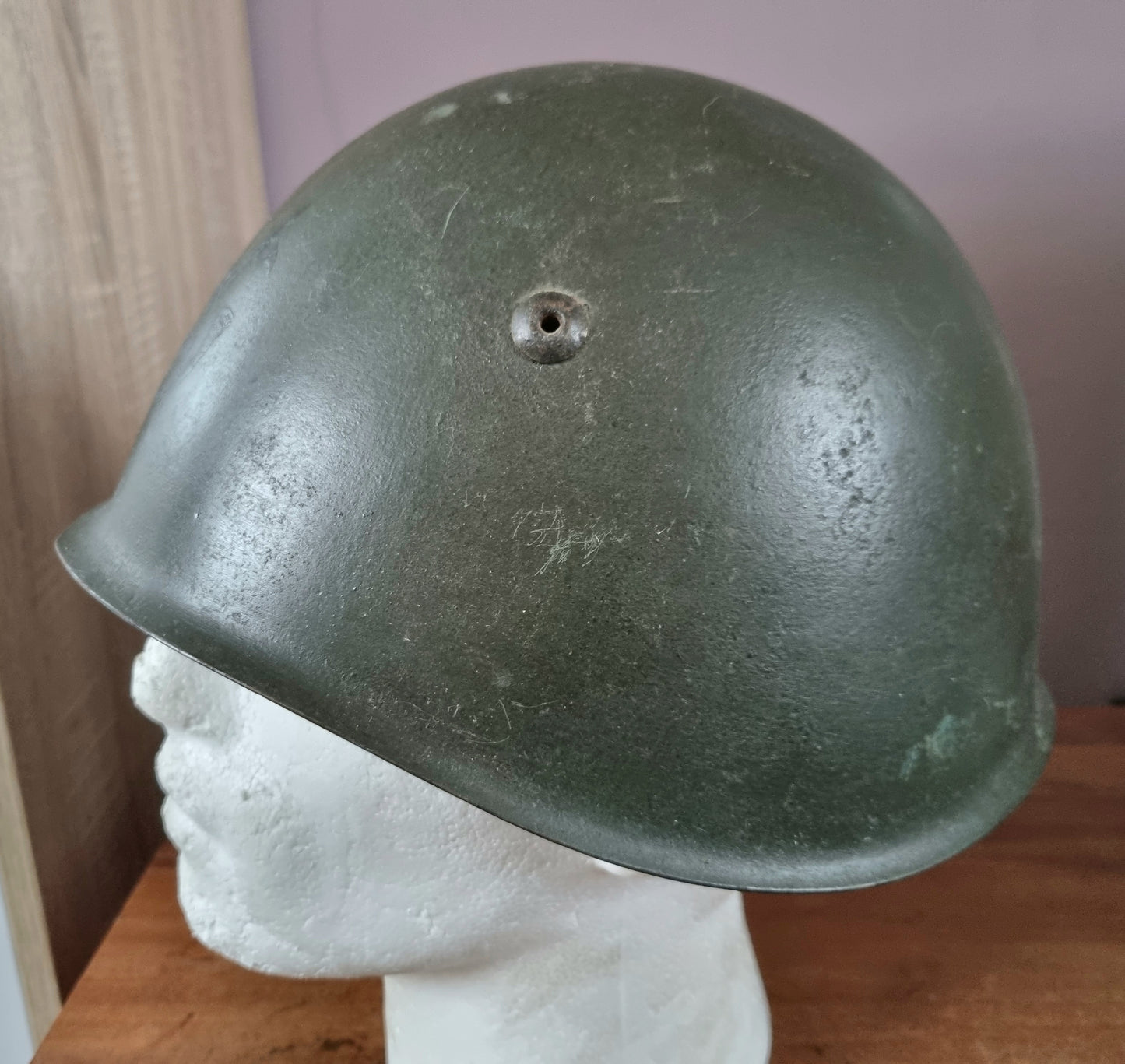 Rare WW2 Italian Army M33 Helmet With Lancers Lancieri Decal