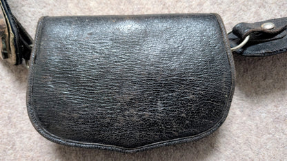 SOLD! Beautiful Edwardian Montgomeryshire Yeomanry CrossBelt & Pouch & Cover - Solid Silver Fittings