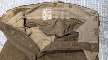 1954 British Army Royal Marine Commando Battledress & Trousers Named