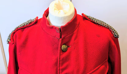 Rare Victorian British Army Cavalry Scarlet Wool Working Jacket