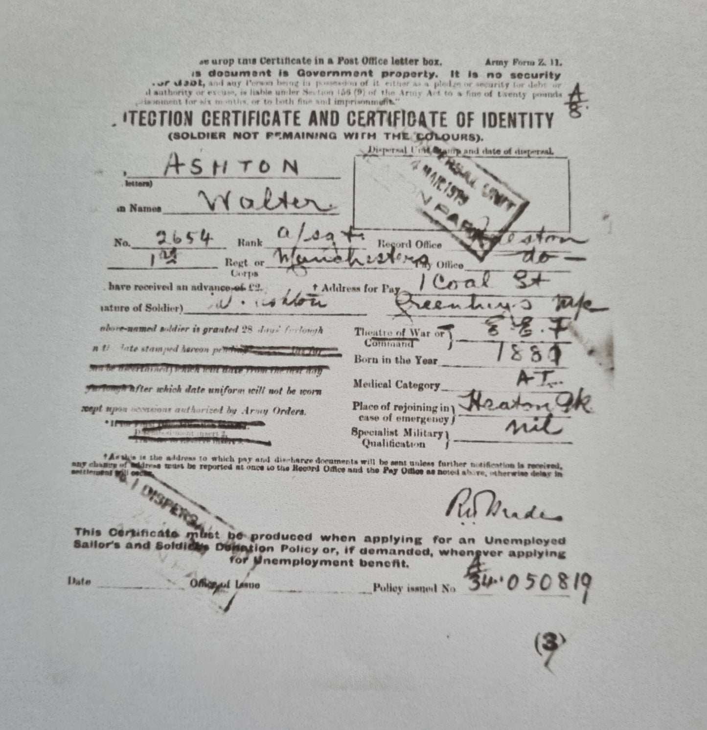 Boer War & WW1 British Army Medal Group to Sergeant Walter Ashton - 1st Manchester Regiment