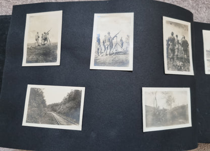 SOLD! Rare WW1 US Army Soldier's Photo Album Plus Ephemera - 125 Photos