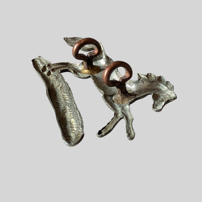 Northamptonshire Yeomanry White Metal Collar Badge