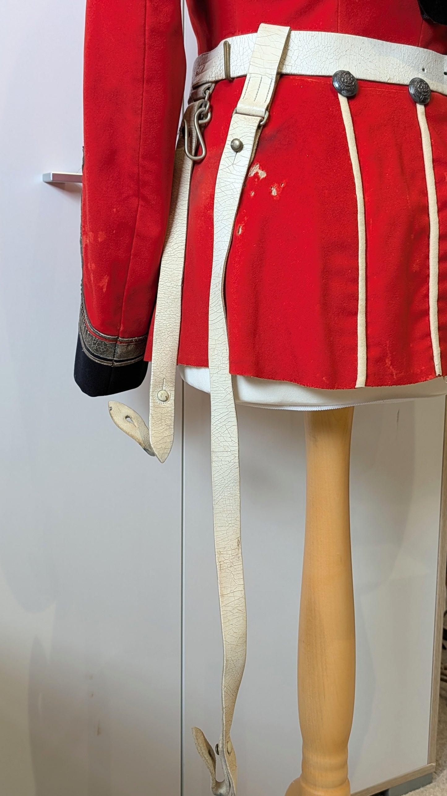 Victorian 1st Volunteer Battalion Royal Fusiliers Scarlet Jacket, Belt & Crossbelt Named to H R B Hickman