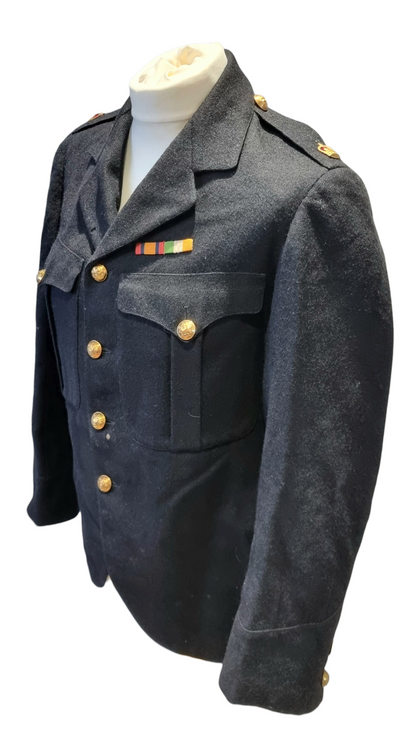 Rare WW1 Highland Light Infantry HLI Major's Cutaway No 1 Blue Dress Jacket - Named