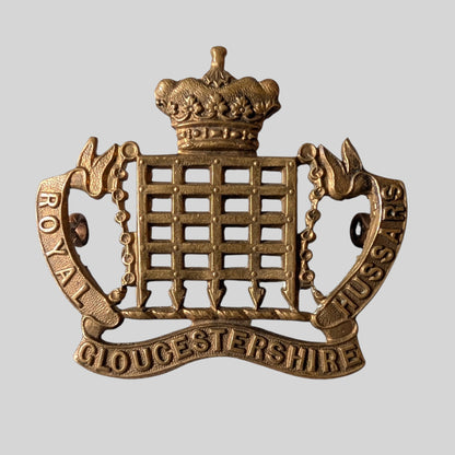 Royal Gloucestershire Hussars Gilding Metal Cap Badge