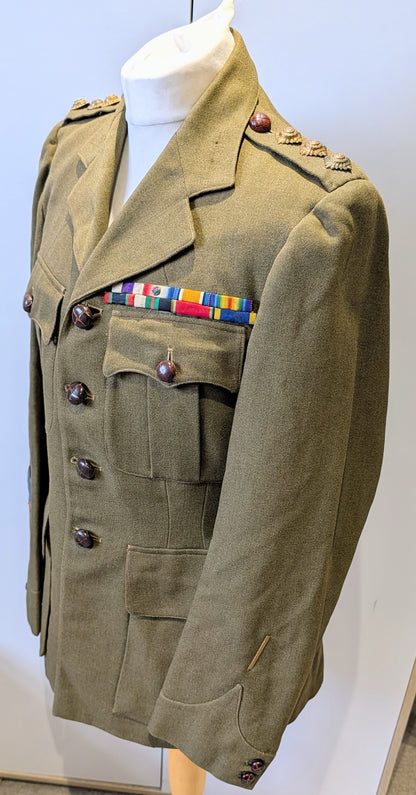 WW1 to Interwar British Captain's Uniform Jacket MC Winner WW1 Veteran