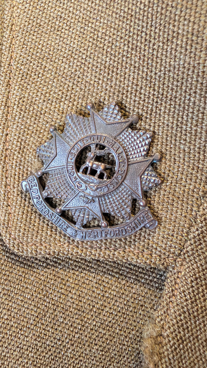 WW2 1942 British  Bedfordshire & Hertfordshire Regt Captain's Jacket