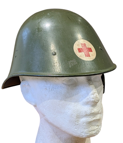 Rare WW2 Dutch Red Cross M27 Steel Helmet