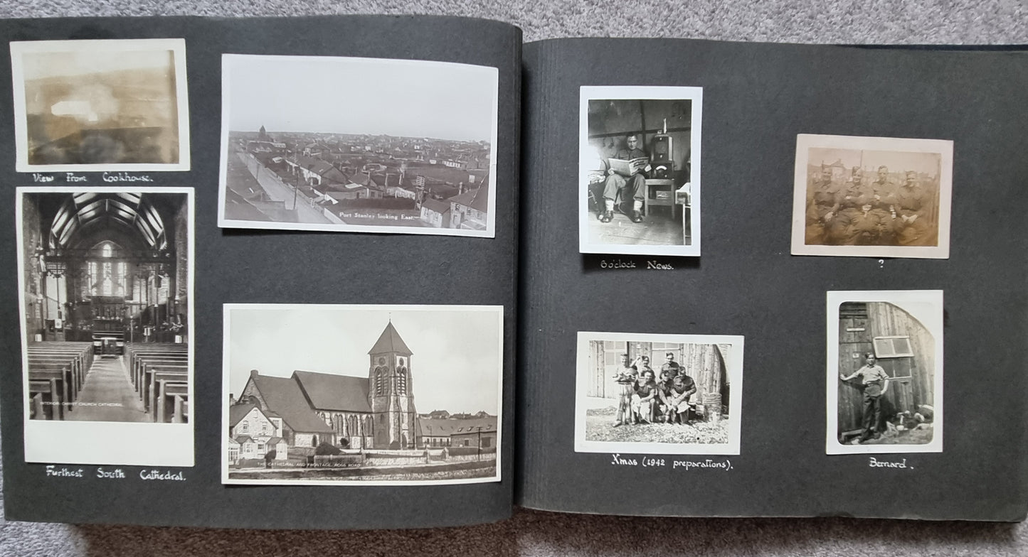 SOLD! Unusual WW2 British Army Falkland Islands Photo Album, 1943
