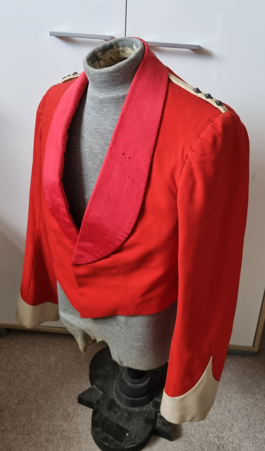 Victorian Durham Light Infantry Captain's Scarlet Mess Jacket