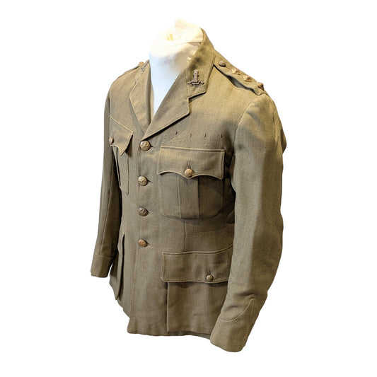 1930 Interwar British Army 11th Hussars Captain's Uniform Jacket Named
