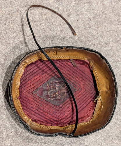 Victorian Lancashire Yeomanry Hussars Pill Box hat With Chinstrap