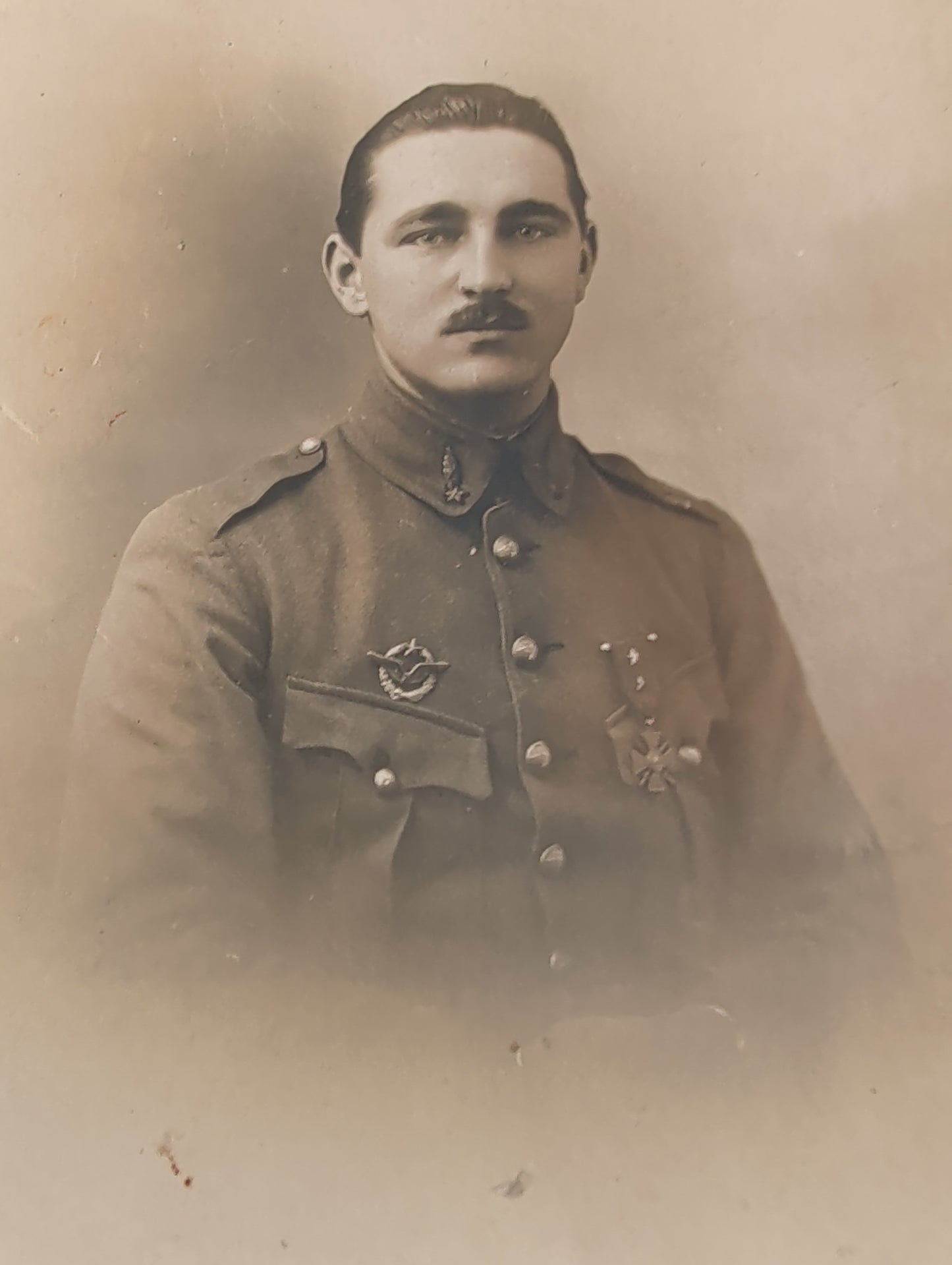 Unique WW1 French Army & Air Force Photo Album, Service Documents and Field Post Set to a Front Line Medic & Then Combat Pilot