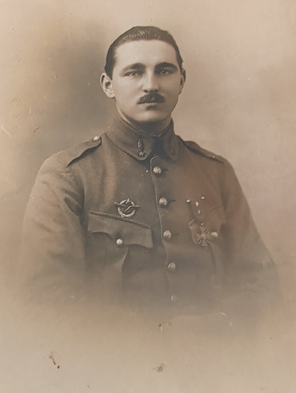 Unique WW1 French Army & Air Force Photo Album, Service Documents and Field Post Set to a Front Line Medic & Then Combat Pilot