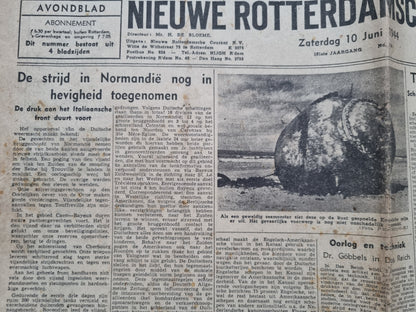 Rare WW2 Dutch Resistance Set - Plaque, Flag, Air Drop Leaflets & Newspapers