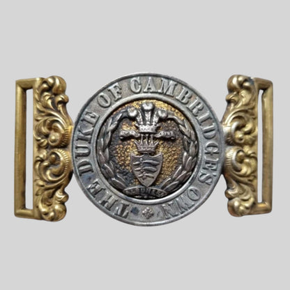 SOLD! Rare Victorian Duke Of Cambridge's Own Middlesex Regiment Belt Buckle