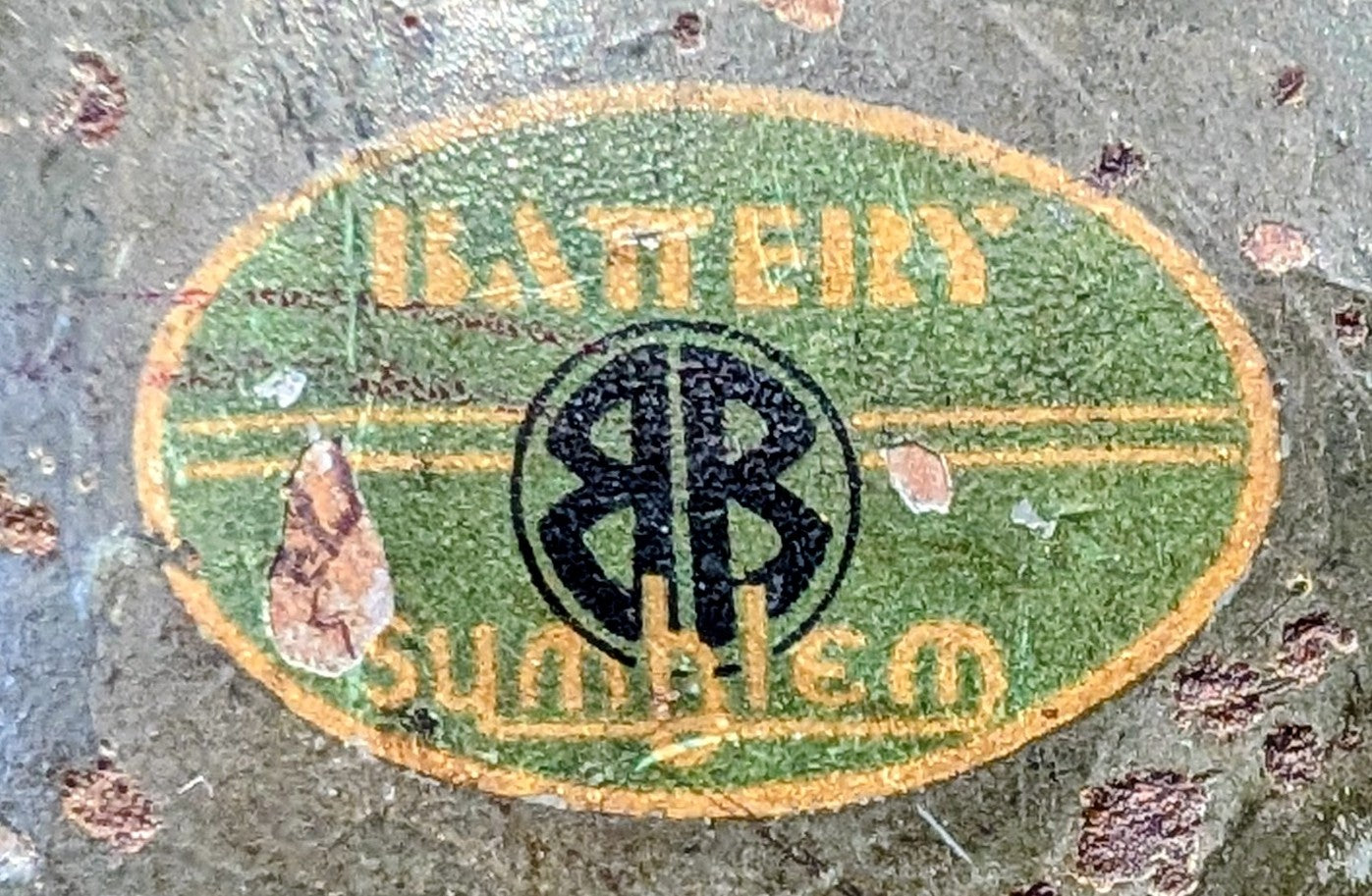 Rare WW2 British ‘Brodie’ Factory Workers Helmet - Sunblem Battery