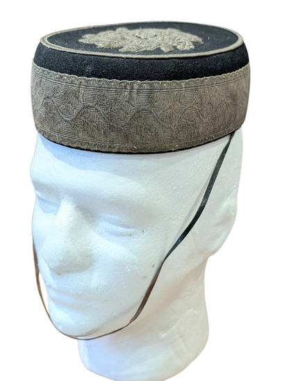 Victorian Worcestershire Hussars Yeomanry Pill Box hat With Chinstrap