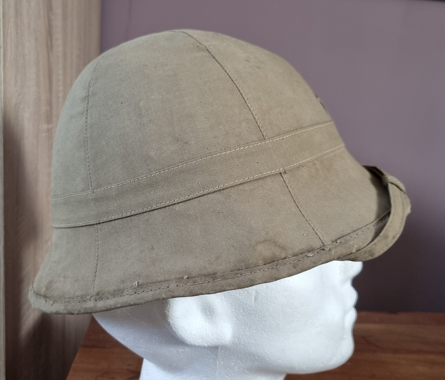 SOLD! Rare WW2 Japanese Army IJA Type 98 Bamboo Framed Pith Helmet dated 1943