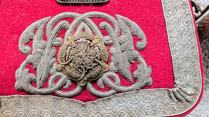 Victorian Lancashire Hussar Yeomanry CrossBelt & Bullion Wire Pouch