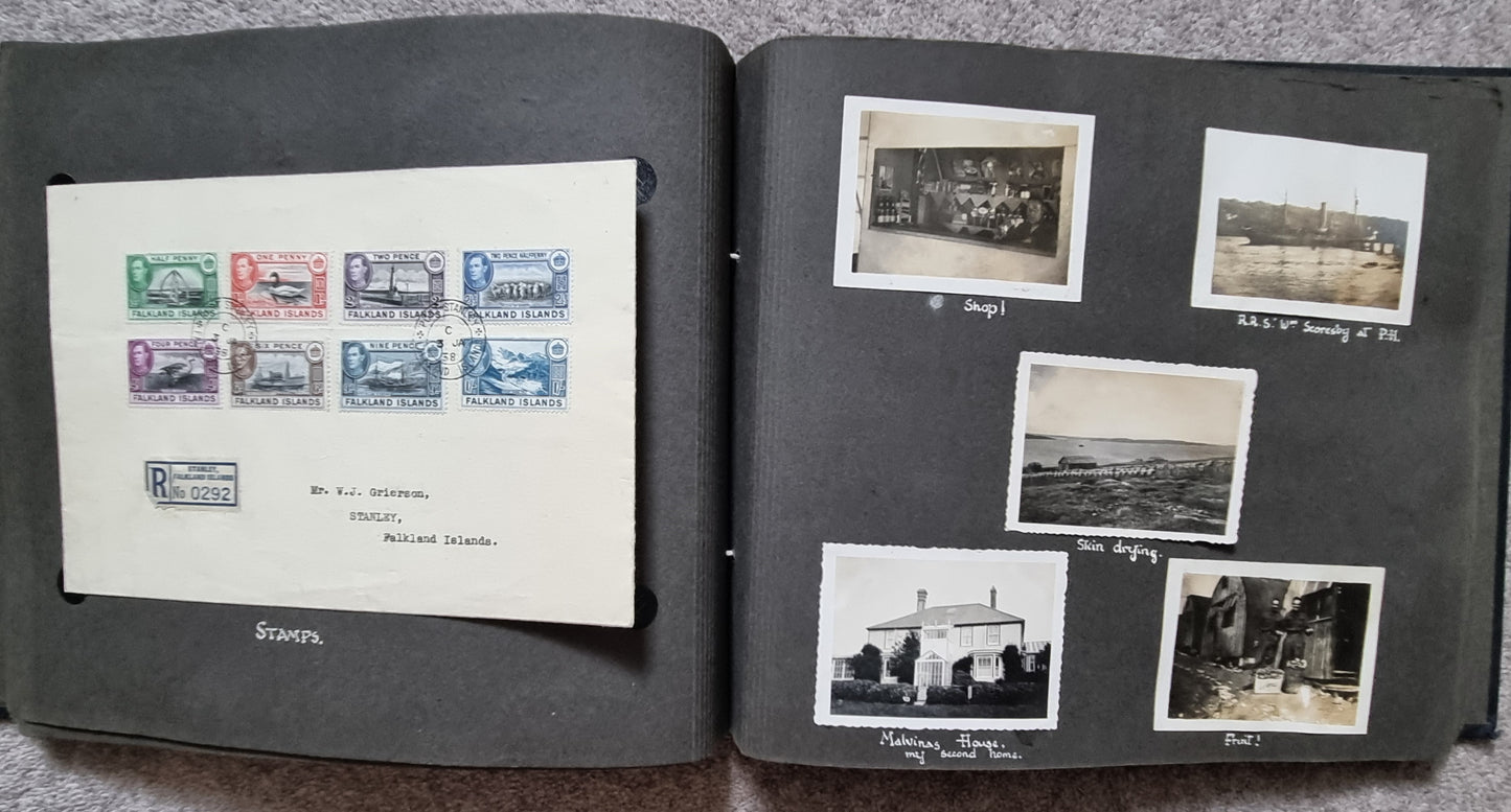 SOLD! Unusual WW2 British Army Falkland Islands Photo Album, 1943