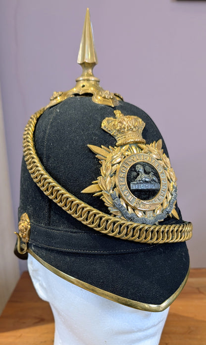 SOLD! Victorian South Staffordshire Home Service Helmet & Major's Scarlet Uniform