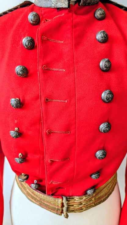 Beautiful Victorian Queen's Own Worcestershire Yeomanry Cavalry Coatee 1837-41