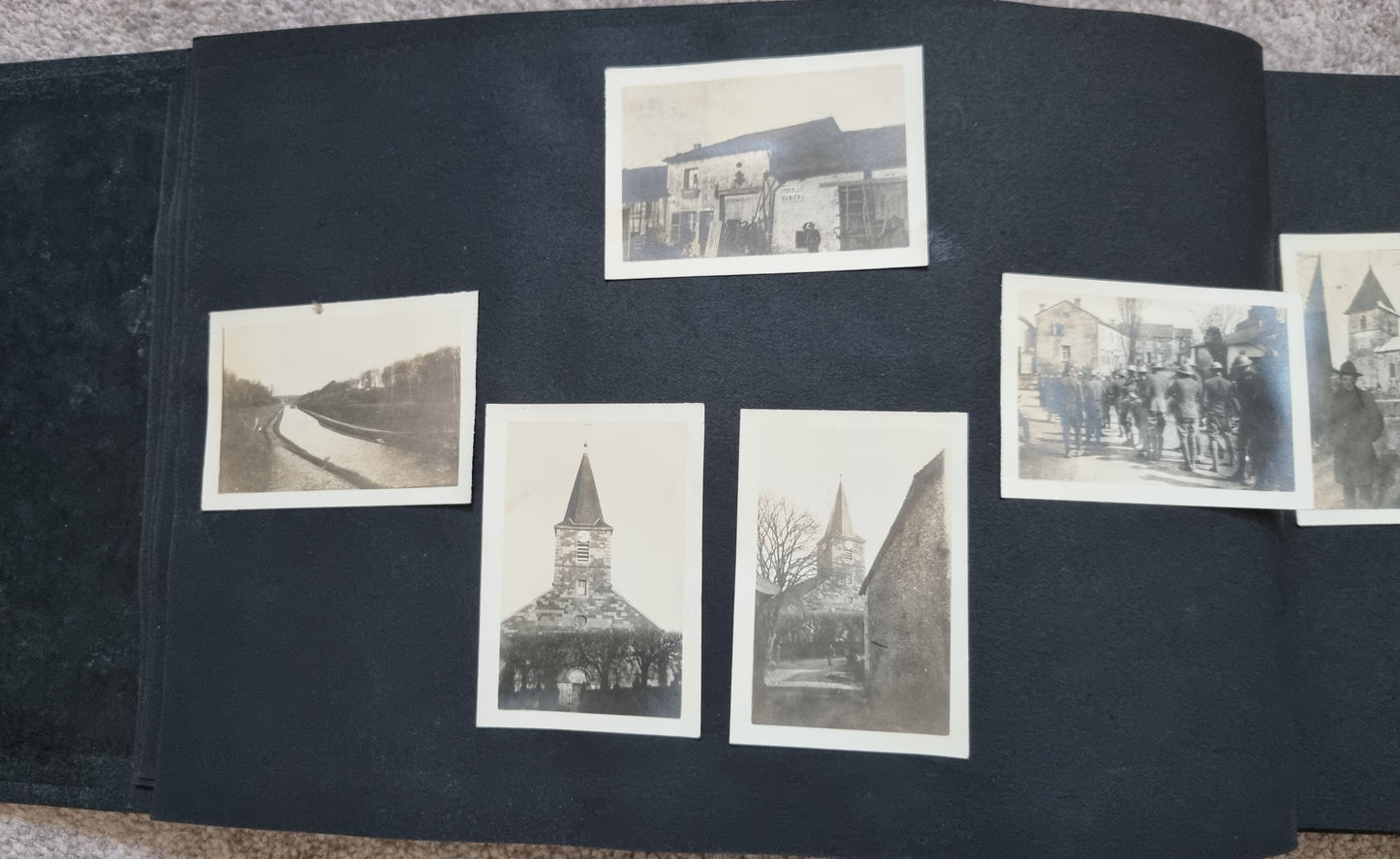 SOLD! Rare WW1 US Army Soldier's Photo Album Plus Ephemera - 125 Photos