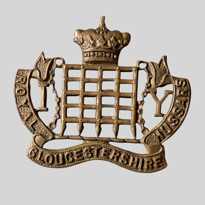 Royal Gloucestershire Hussars Imperial Yeomanry Gilding Metal Cap Badge
