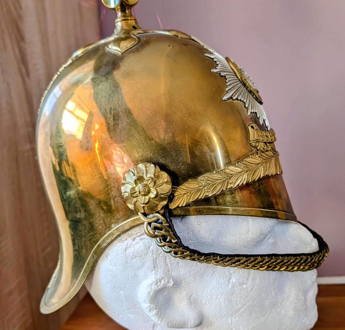 Beautiful Edwardian Essex Yeomanry Cavalry Officer Helmet 1871 Pattern