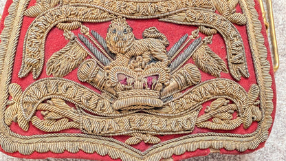 Lovely Victorian 15th King's Hussars Bullion Wire Crossbelt Pouch 1855-1880