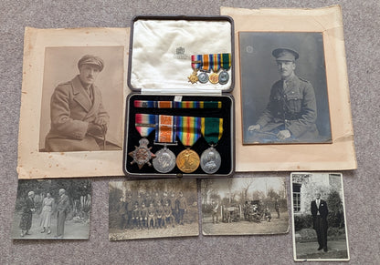 WW1 Mons Star With Clasp Quartet With Territorial Efficiency - Thomas MacNair