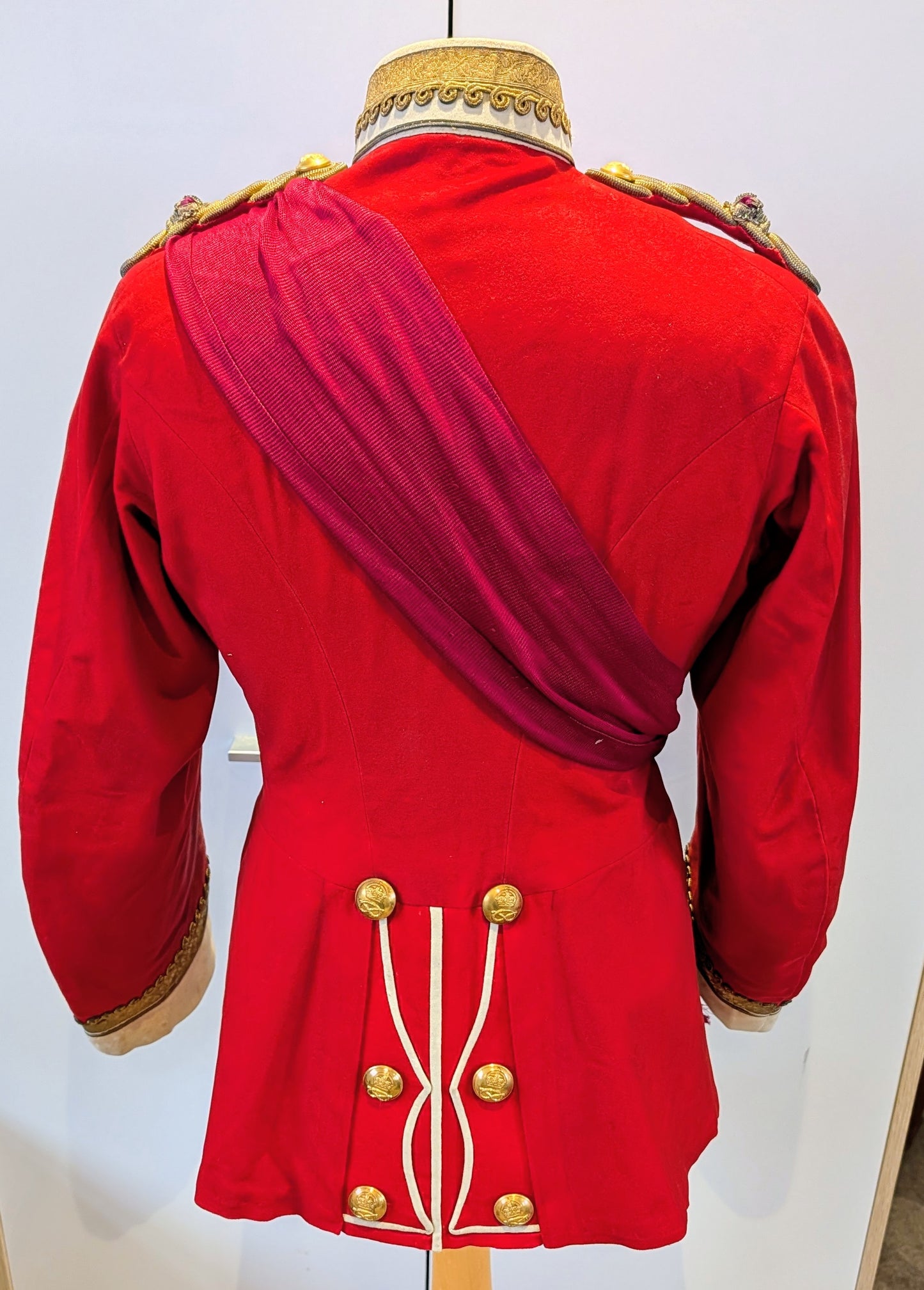 SOLD! Victorian South Staffordshire Home Service Helmet & Major's Scarlet Uniform