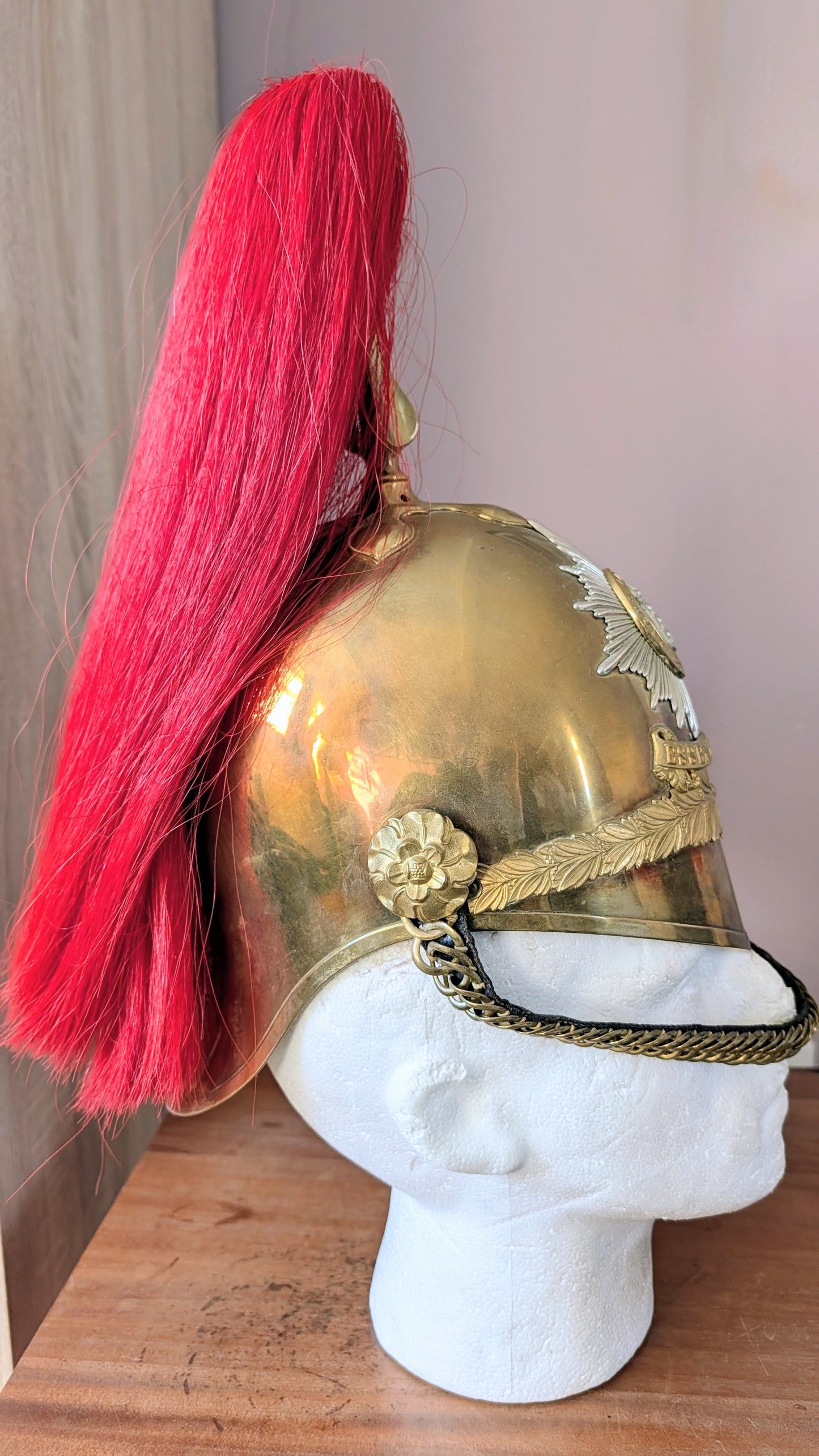 Beautiful Edwardian Essex Yeomanry Cavalry Officer Helmet 1871 Pattern