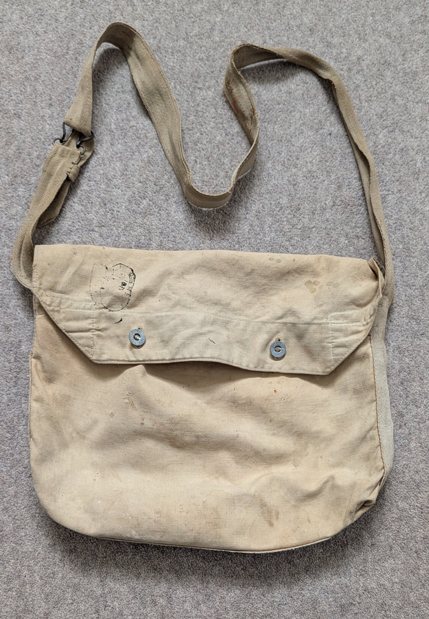 SOLD! WW1 French Army M1892 Musette bag / Haversack / Breadbag 1916 Dated
